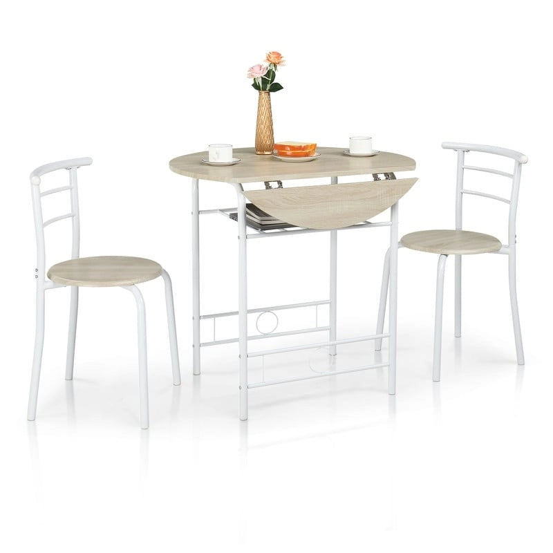 31.5 Drop Leaf Dining Table for Small Space,Small Kitchen Table Set for 2