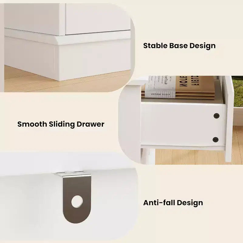 8-Drawer Storage Cabinet, Chest of Drawers with Deep Drawers, Large Wide-Top Closet for Living Room, Hallway, Childrens Room