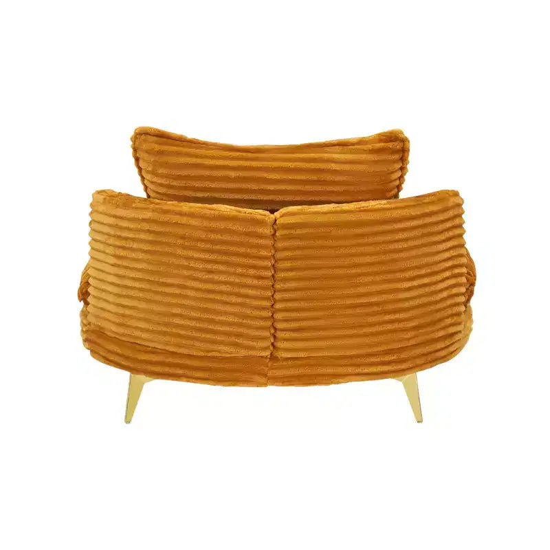 Modern Accent Chair with Ottoman, Upholstered Oversized Single Sofa Couch, Deep Seat Lounge Chair with Footrest for Bedroom Living Room Office