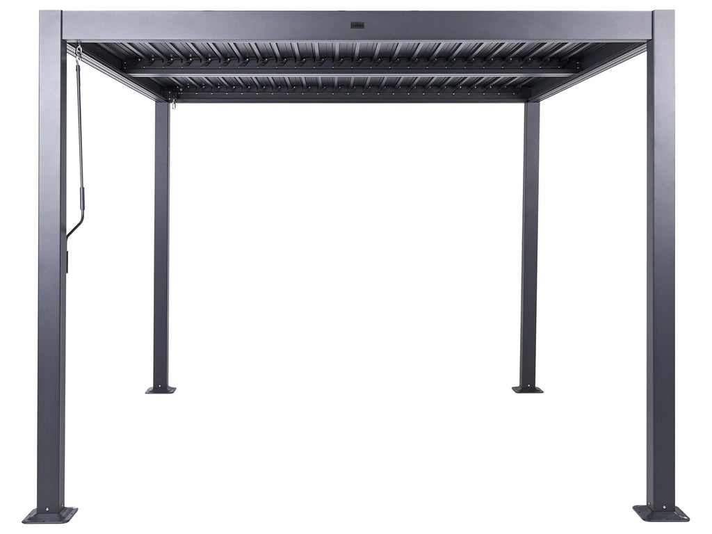 Gazebo Metallo 296 cm 296 cm Nero