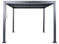 Gazebo Metallo 296 cm 296 cm Nero