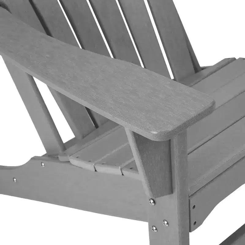 Lot de 4 chaises Adirondack en résine plastique - EDYO LIVING