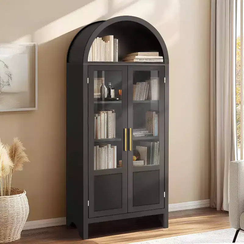 Arched Cabinet Wooden Display Cabinet